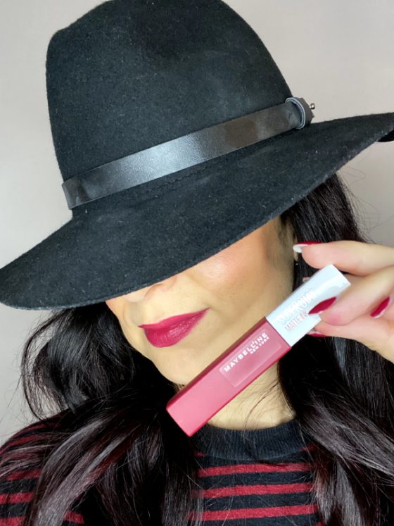 maquillage automne bordeaux Super-Stay Matte Ink- Maybelline